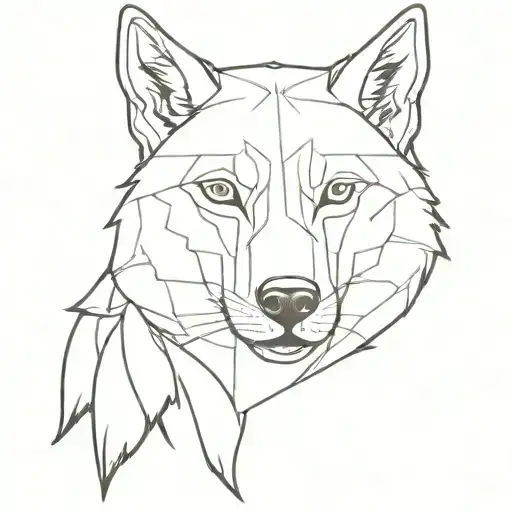 Wolf King With Scarf On One Eye