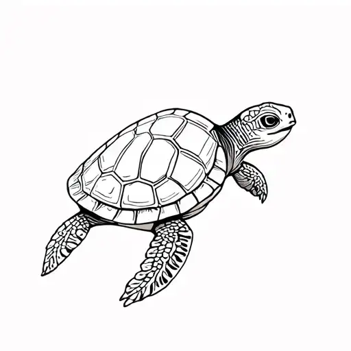 A Turtle With A Shell Like Reunion Island