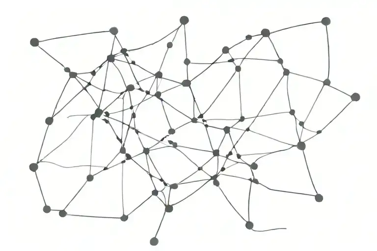 A Minimalist Design Of A Tangled Web Of Thoughts Symbolizing Overthinking