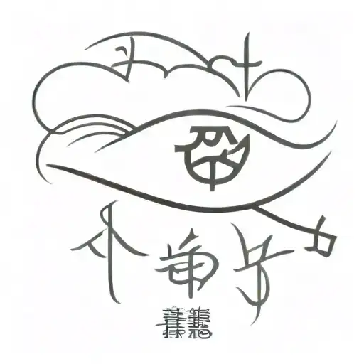Chinese Characters And Eye