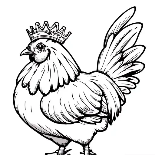 Philippine Hen With Crown