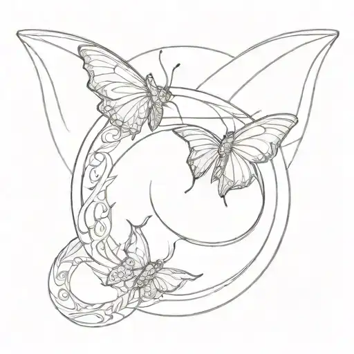 Butterfly Ouroboros Dragon