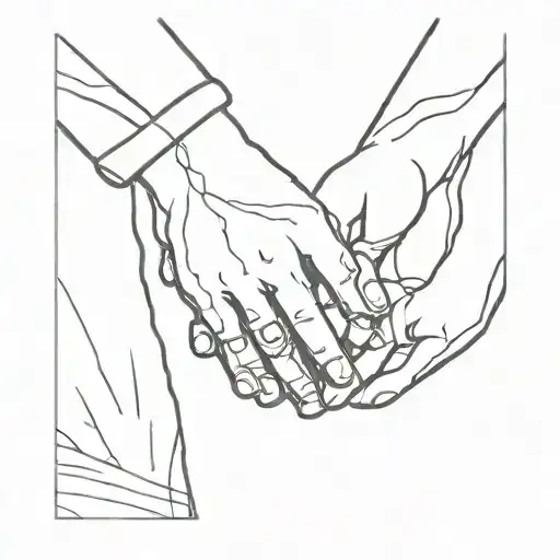 Husband And Wife Holding Hands
