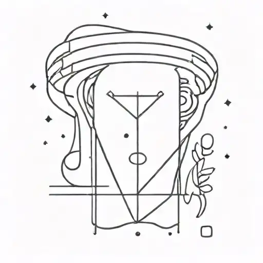 A Tattoo Representing A Birthday With A Sad Side And A Festive Side