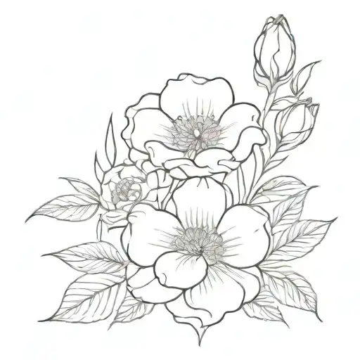 August And February Birth Flower Bouquet