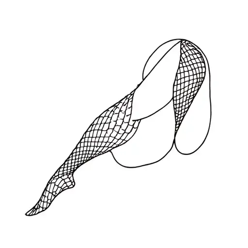 Transvestite Hindu Symbols Fishnet Stockings