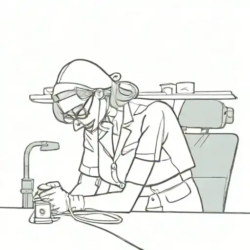 A Comic Book Panel Of A Nurse Saving The Day In A Joker-themed Setting