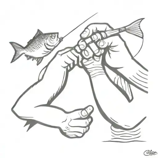 Armwrestling And Fishing