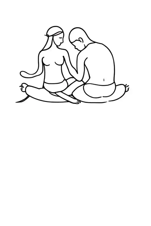 Father Daughter Sitting