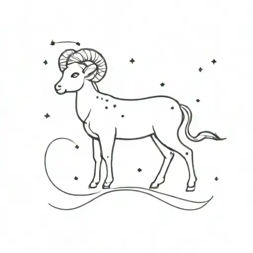 Zodiac Sign Aries With Constellation