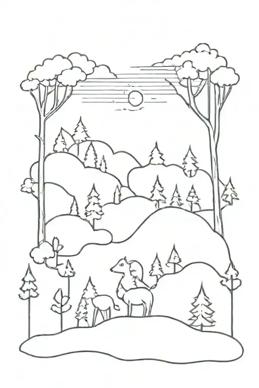 Woods Nature Scene