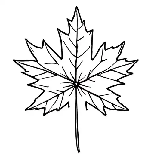 Snowflake Mixed With A Maple Leaf
