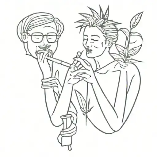 Friends Smoking Weed