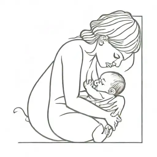 692 With Newborn Baby Boy