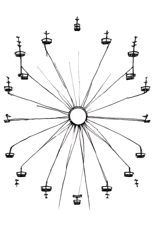 Creepy Ferris Wheel Spinning