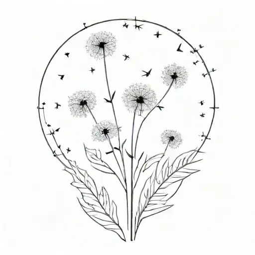 Dandelion With Cross Stem