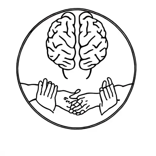 Brain Inside Circle Of People Holding Hands