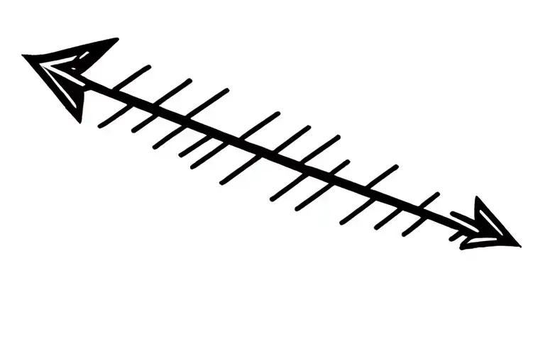 Arrow Made With Lines