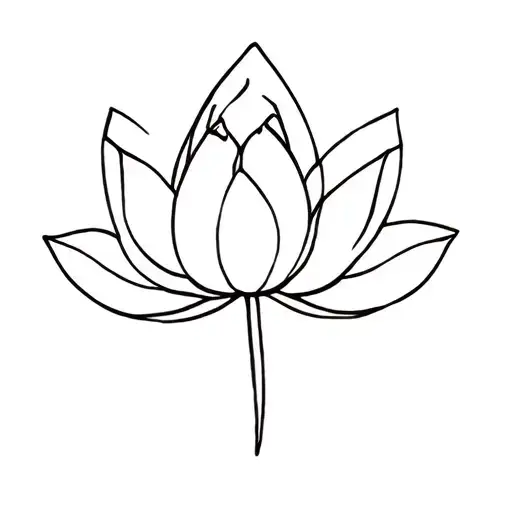 Lotus Flower Small Tattoo Design