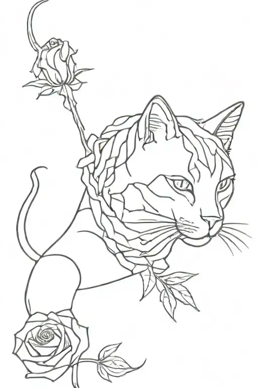 Cat Cyberpunk Roses Growing