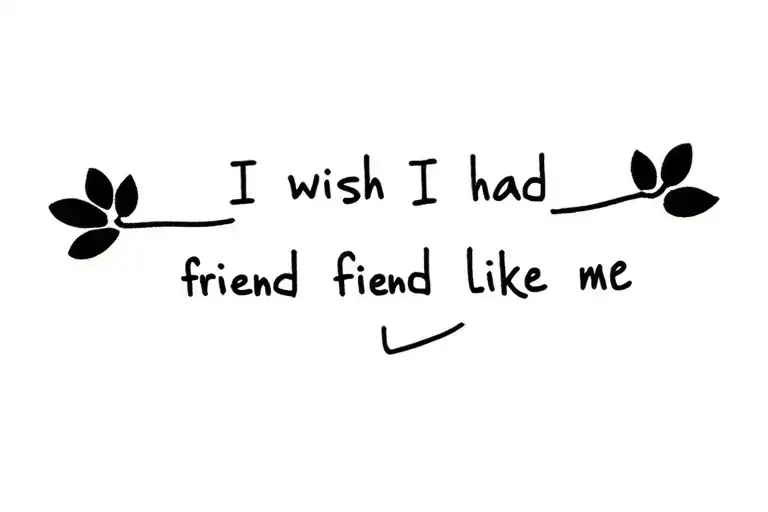 I Wish I Had A Friend Like Me