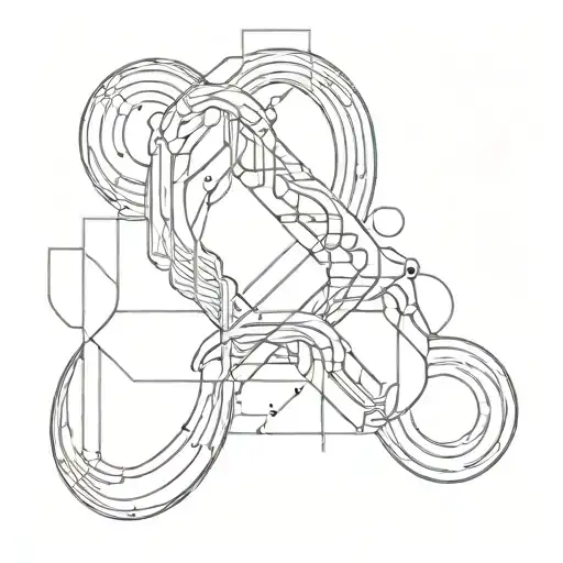 Thick Line Futuristic Pattern