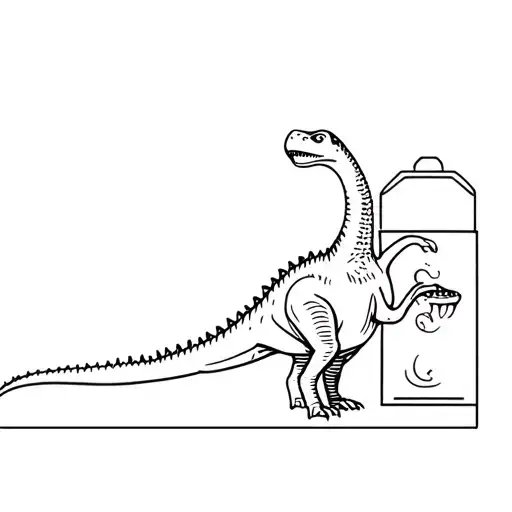 Dinosaur In A Teabag Filled