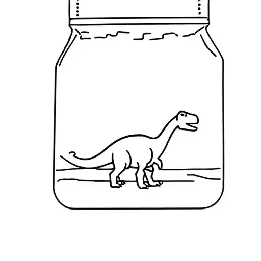 Dinosaur Inside A Teabag