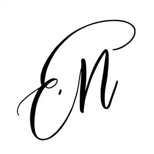 Hand Lettering A E N