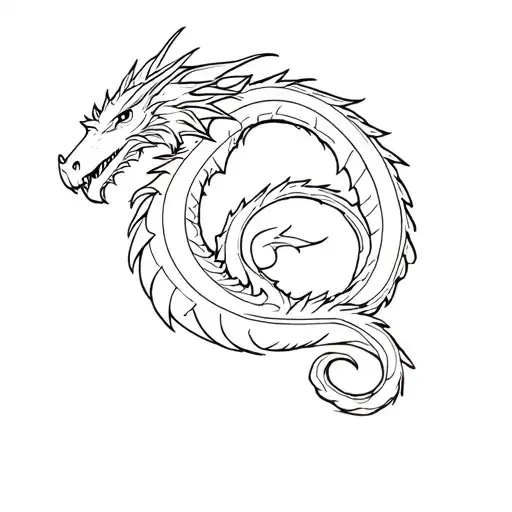 A Supersport Bike Rider With A Dragon Next To It