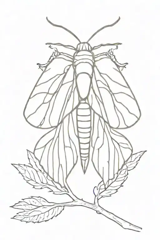 Dead Tree Moth Emerging