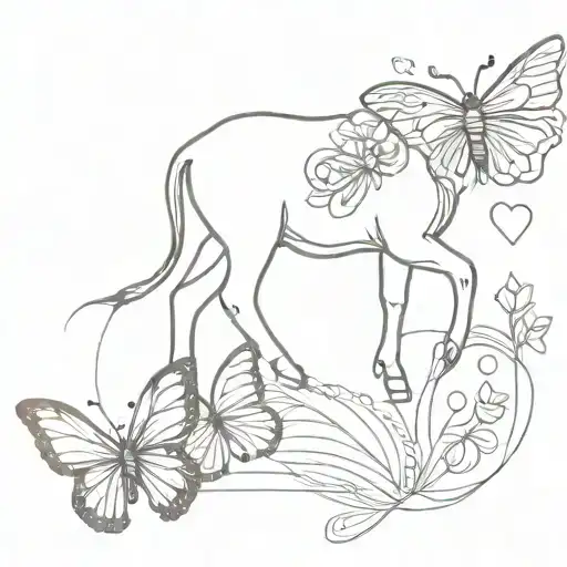 Aries And Butterfly