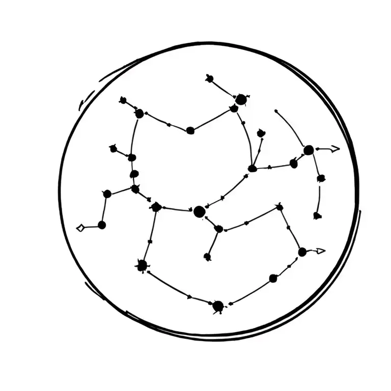 Moon Sun Aircraft Aquarius Constellation Merging Together Represents Strength And Healing