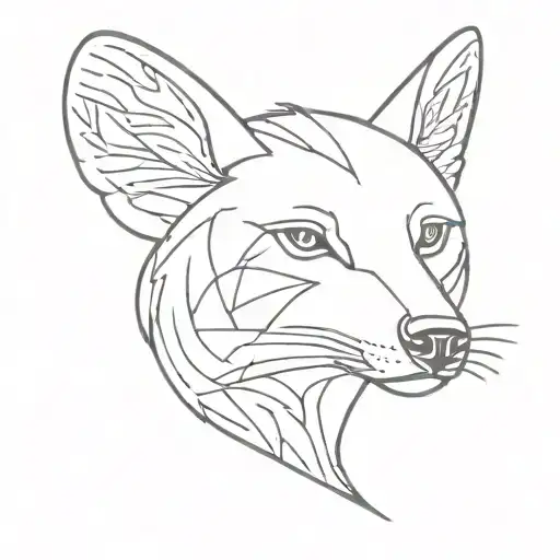 Outlined Wolf Of A Dragonfly On Its Nose