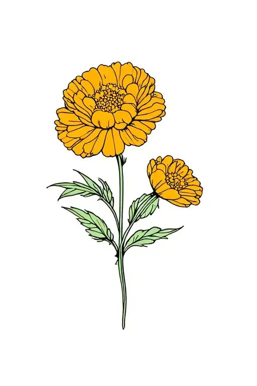 Fine Line Marigold