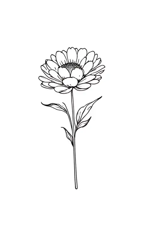 Fine Line Chrysanthemum Flower