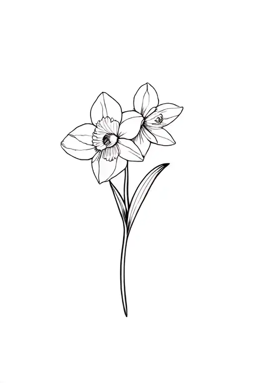 Fine Line Narcissus Flower