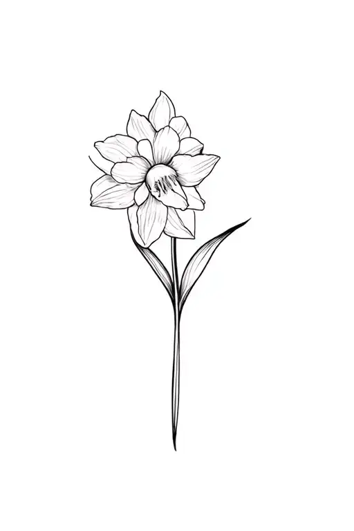 Fine Line Narcissus Flower