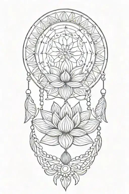 Lotus Half Dream Catcher Rainbow
