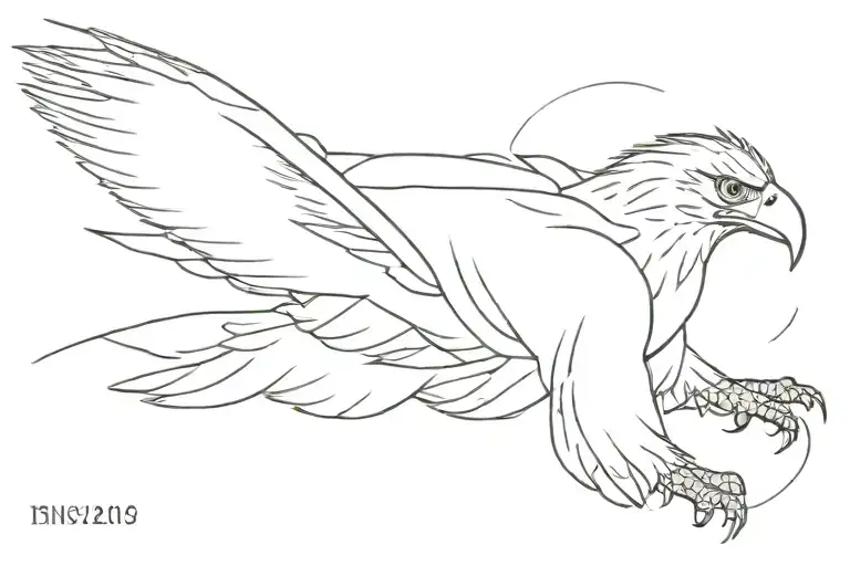 Eagle With Number 17