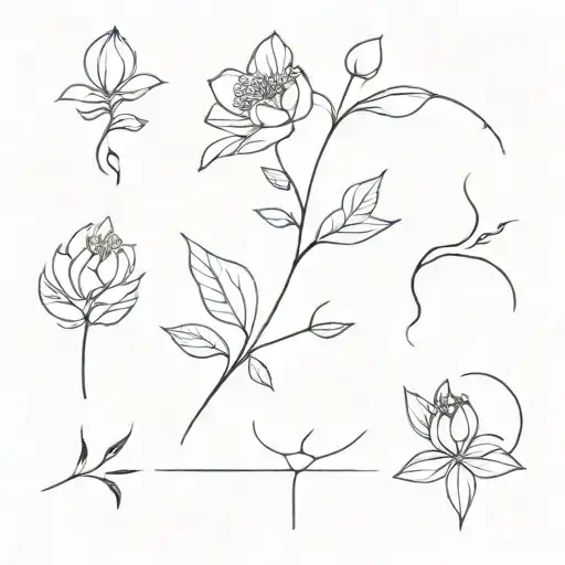 Sleek Minimal Line Art