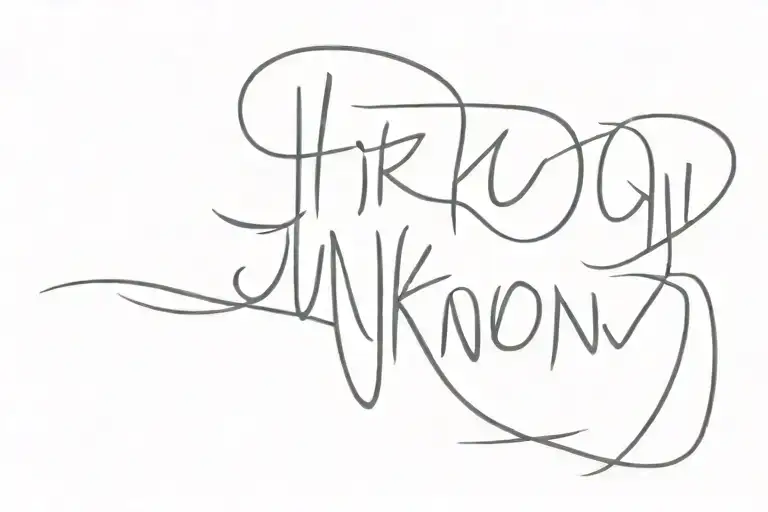 Word 'Unknown' Written Across