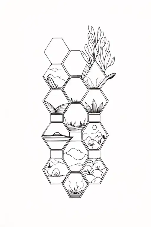 Book And Multiple Environments With Hexagons