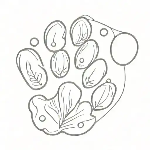 Potato And Cat Paw Print