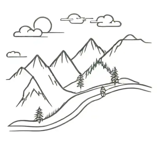 Road From The Forest To The Mountains