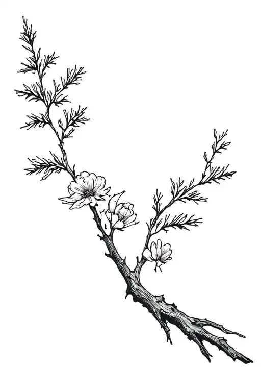 Bristlecone Pine With January February March June Birth Flower