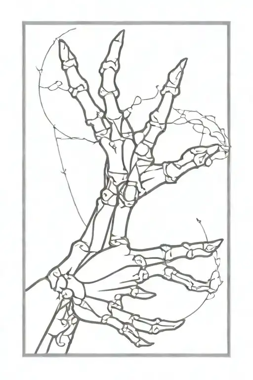 Dancing Skeleton Hand Holding