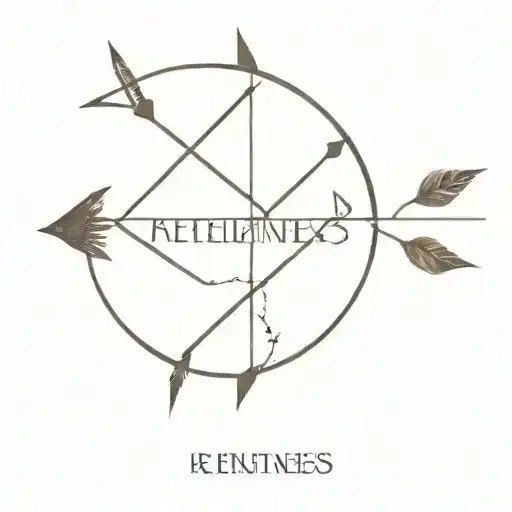 The Word Relentless With An Arrow After The Last S