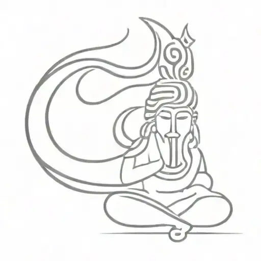 Shivlinga With Shiva Name On Background