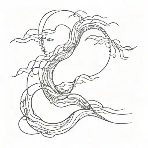 Human Spine And Ocean Waves